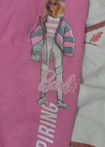 Pembe Kız Çocuk Baskılı Rahat Eşofman - Görsel 2