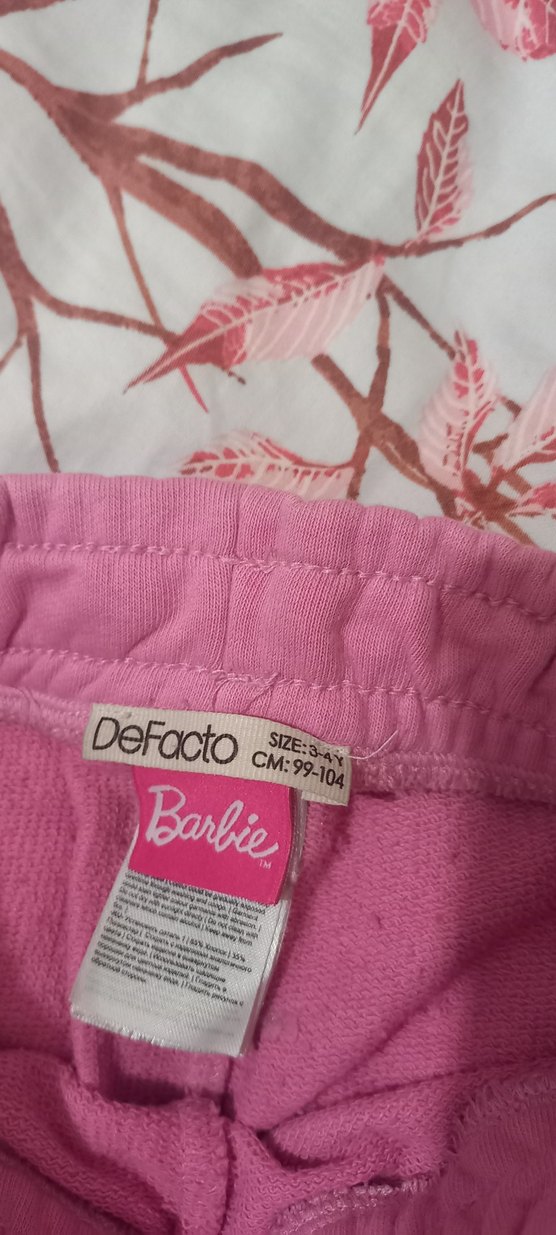 Pembe Kız Çocuk Baskılı Rahat Eşofman - Görsel 3