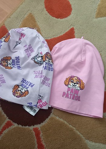 Paw Patrol Desenli Pembe Çocuk Bere Seti