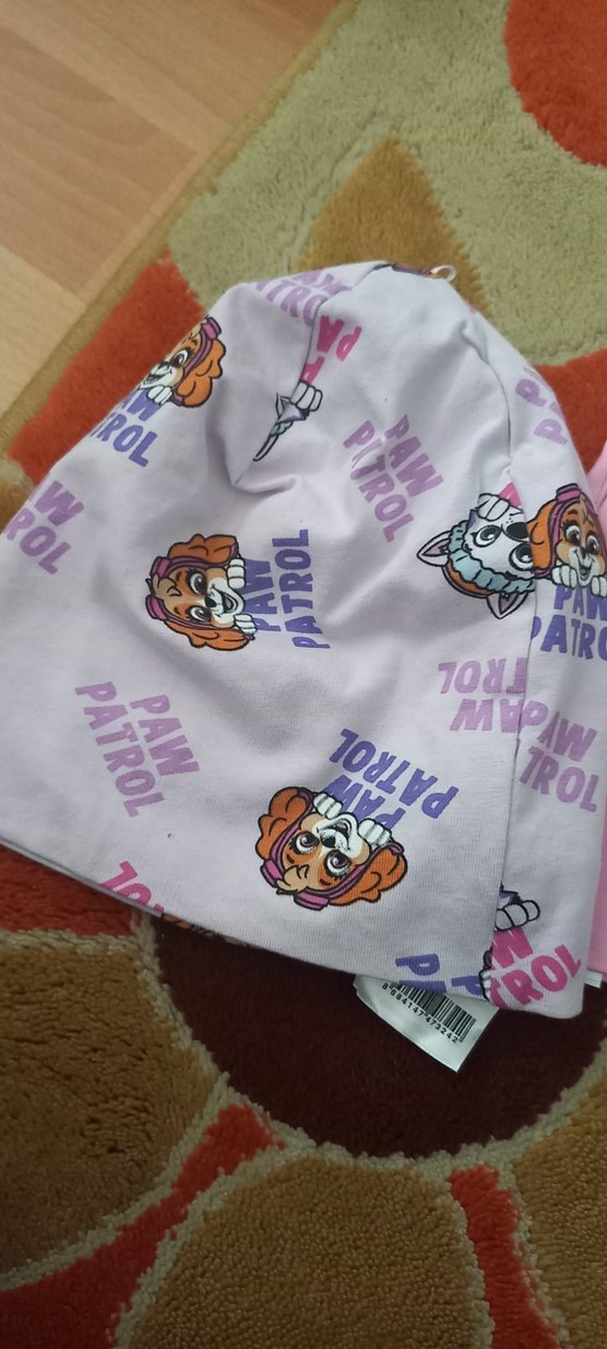 Paw Patrol Desenli Pembe Çocuk Bere Seti - Görsel 2