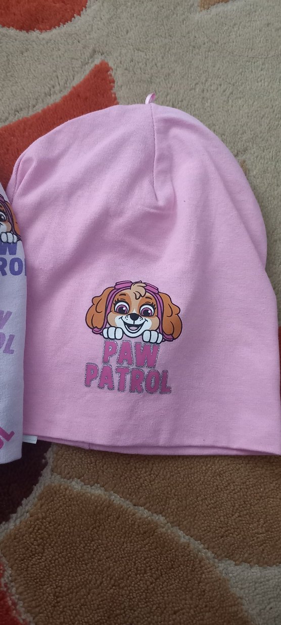 Paw Patrol Desenli Pembe Çocuk Bere Seti - Görsel 3