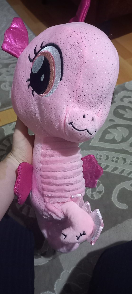 Pembe Peluş Denizatı Oyuncak - Görsel 2