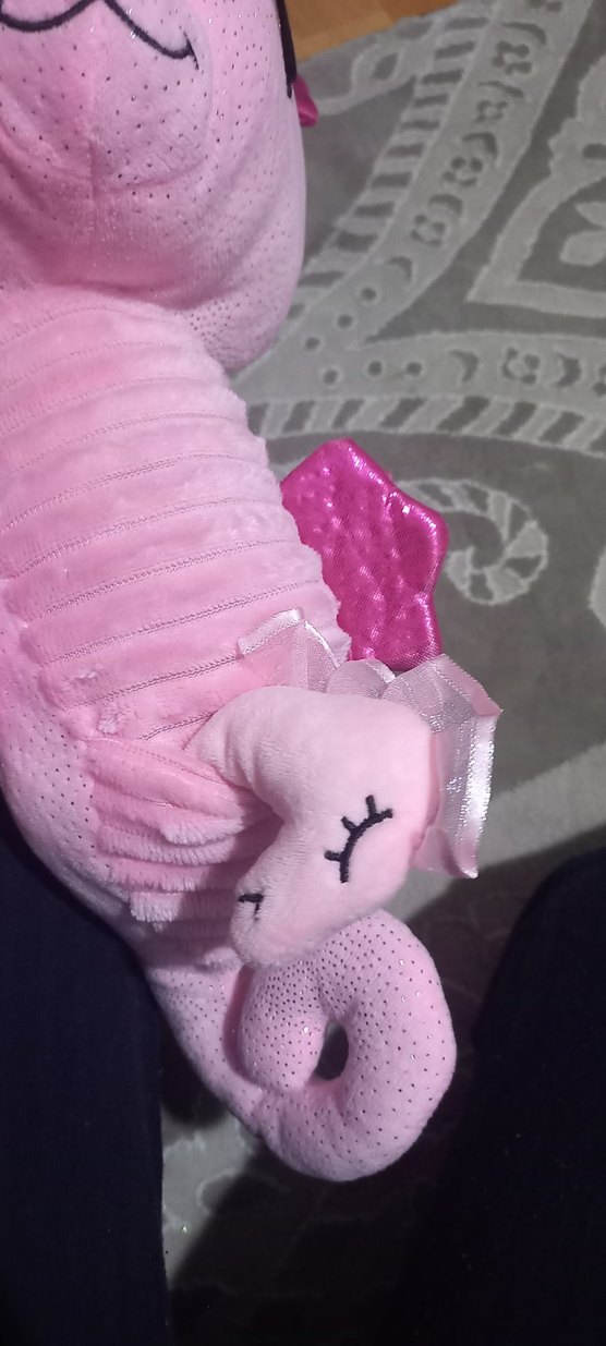 Pembe Peluş Denizatı Oyuncak - Görsel 3