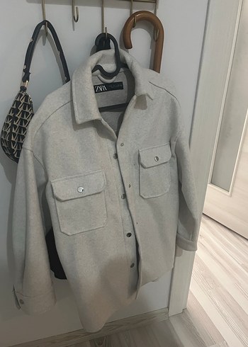 s Beden ten rengi Renk Zara Düğmeli Keten Ceket