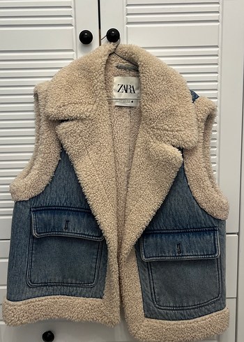 Zara Denim Pelus Yelek