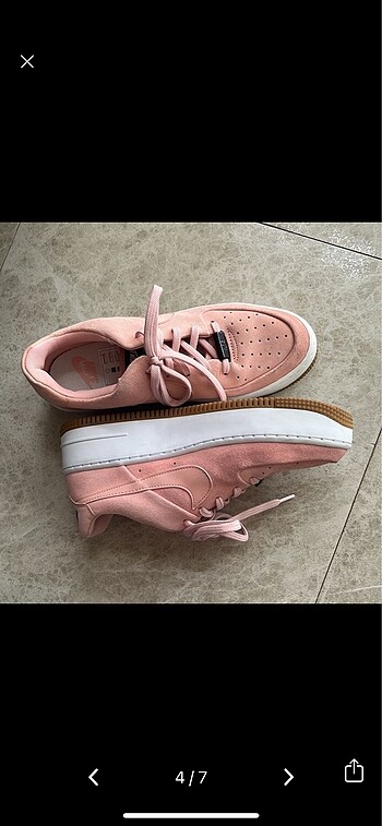 39 Beden pembe Renk Nike Air Force 1 pembe