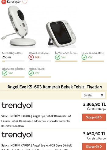 Angel Eye VB603 Kablosuz Bebek Kamerası - Görsel 2