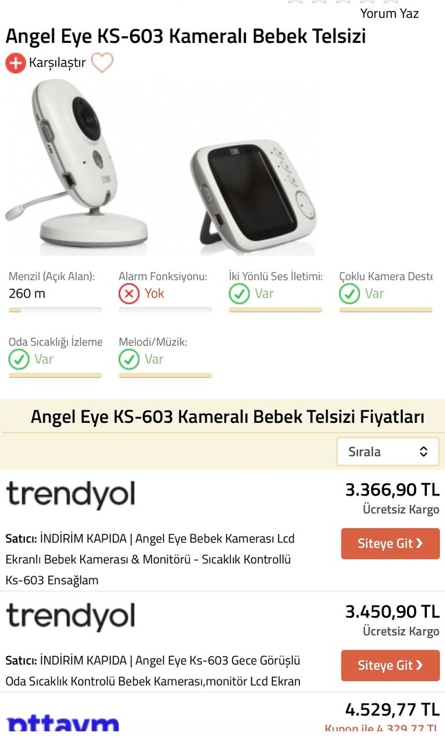 Angel Eye VB603 Kablosuz Bebek Kamerası - Görsel 2
