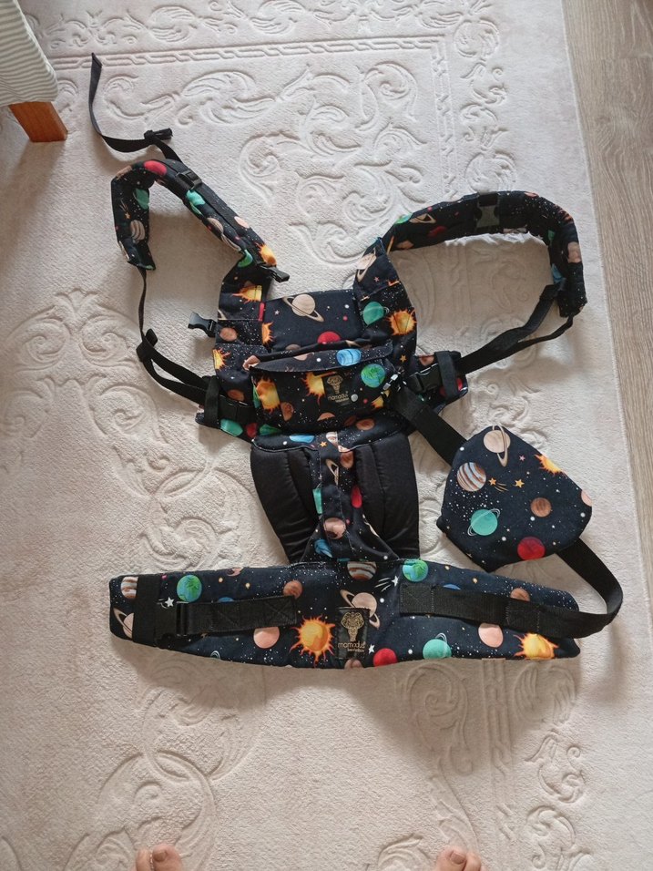 Gezegen Desenli Çok Renkli Bebek Taşıyıcı - Görsel 3