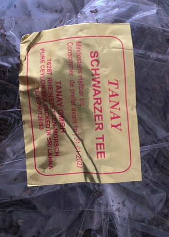 Tanay Ceylon Siyah Yaprak Çayı 1000g - Görsel 3
