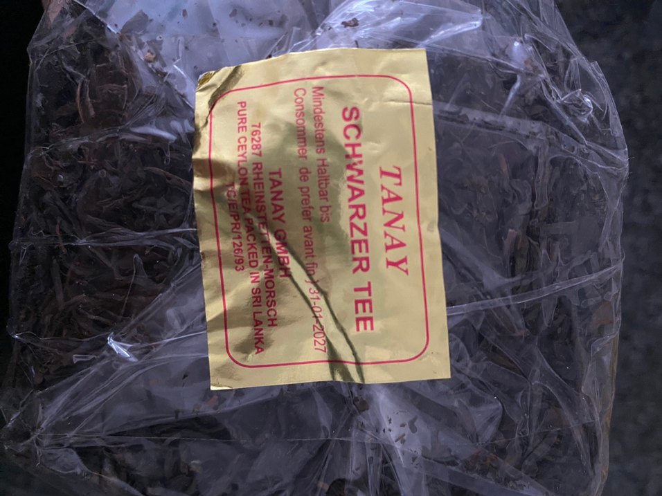 Tanay Ceylon Siyah Yaprak Çayı 1000g - Görsel 3