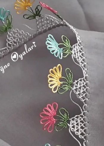 Ağır model iğne oyası - Görsel 4