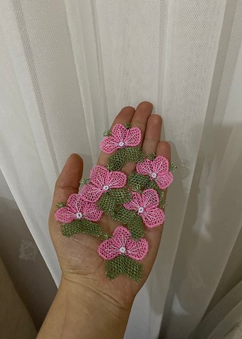 İğne oyası çiçek motifi Mevlüt örtüsü - Görsel 8