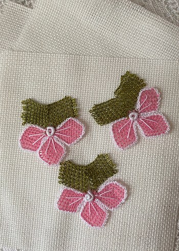 İğne oyası çiçek motifi Mevlüt örtüsü - Görsel 2