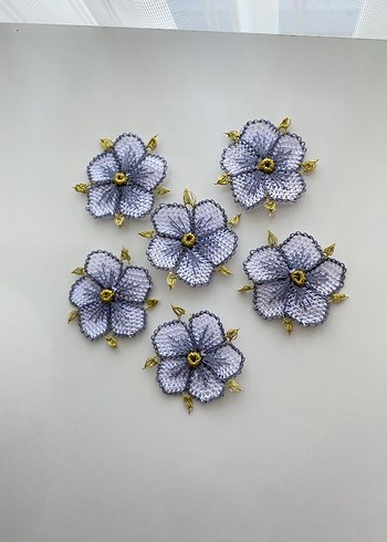 İğne oyası çiçek motifi Mevlüt örtüsü - Görsel 6