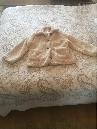 Peluş koton mont