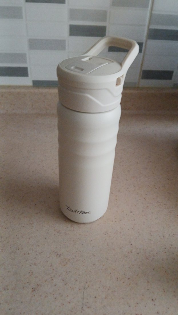 Tantitoni Beyaz İki Kapaklı Çift Katmanlı Termos 530 ml - Görsel 2