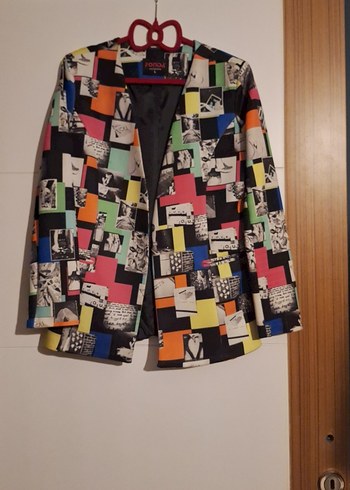 Baskılı Kadın Blazer
