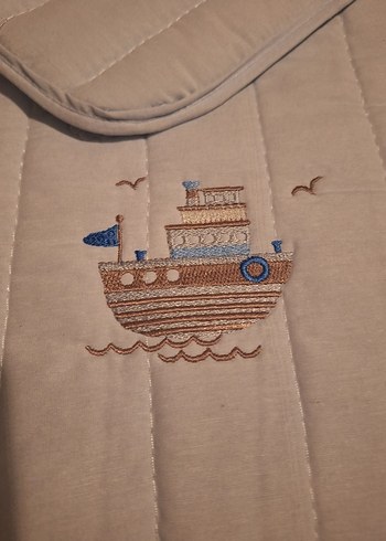 Kahverengi Nakışlı Bebek Alt Açma Minderi - Görsel 3