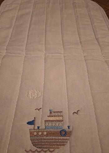 Kahverengi Nakışlı Bebek Alt Açma Minderi - Görsel 4