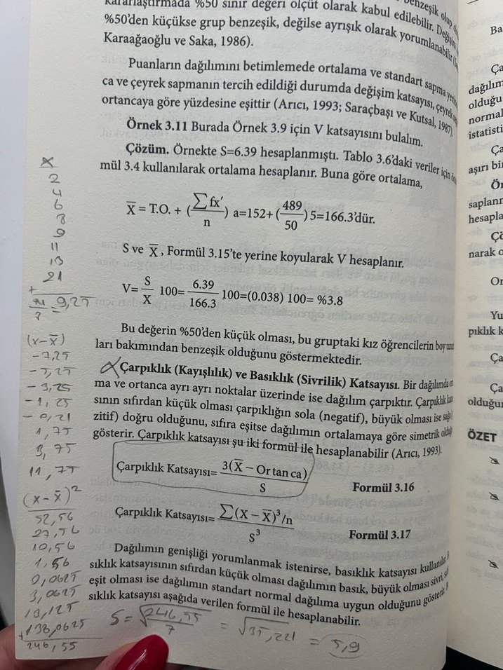 Sosyal Bilimler İçin İstatistik - 27. Baskı - Görsel 5