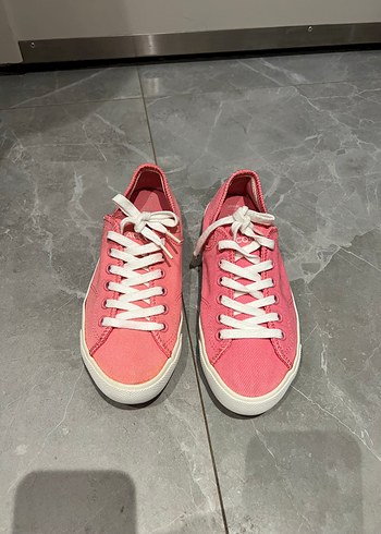 Lacoste Canli Pembe Dusuk Bilek Sneaker