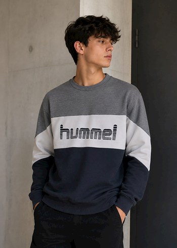 Hummel Renk Bloklu Rahat Sweatshirt