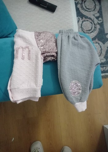 Gri Triko Uzun Kollu Bebek Kız Takımı