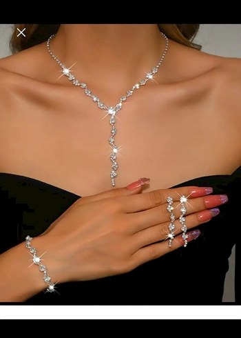Accessorize Tasli Gumus Taki Seti