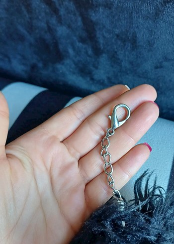 Siyah pon pon anahtarlık - Görsel 4