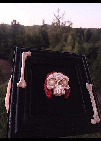 Beden Skull Bones Gotik Çerçeve