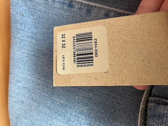 32 Beden mavi Renk Levis Kadın Etiketli Kot 714 / 724 Straight