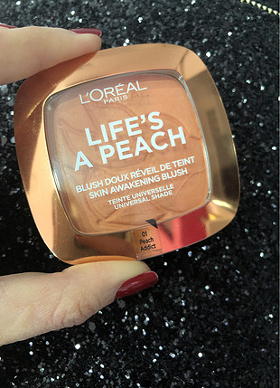 s Beden turuncu Renk Loreal life?s a peach allık