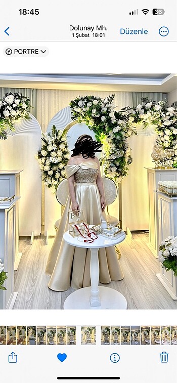 Nişan elbisesi düğün içinde tercih edebilirsiniz bir gece giyild