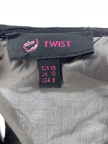 38 Beden gri Renk Twist Uzun Elbise %70 İndirimli.