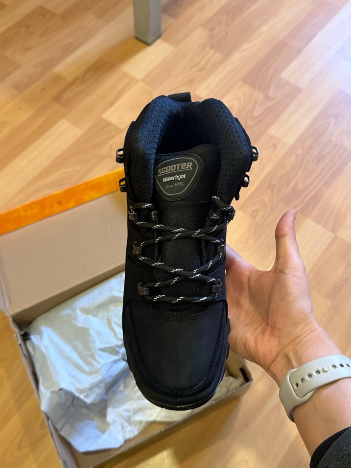 Scooter Siyah Erkek Biker Spor Bot 37 numara - Görsel 3