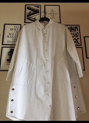Beyaz tunik gömlek