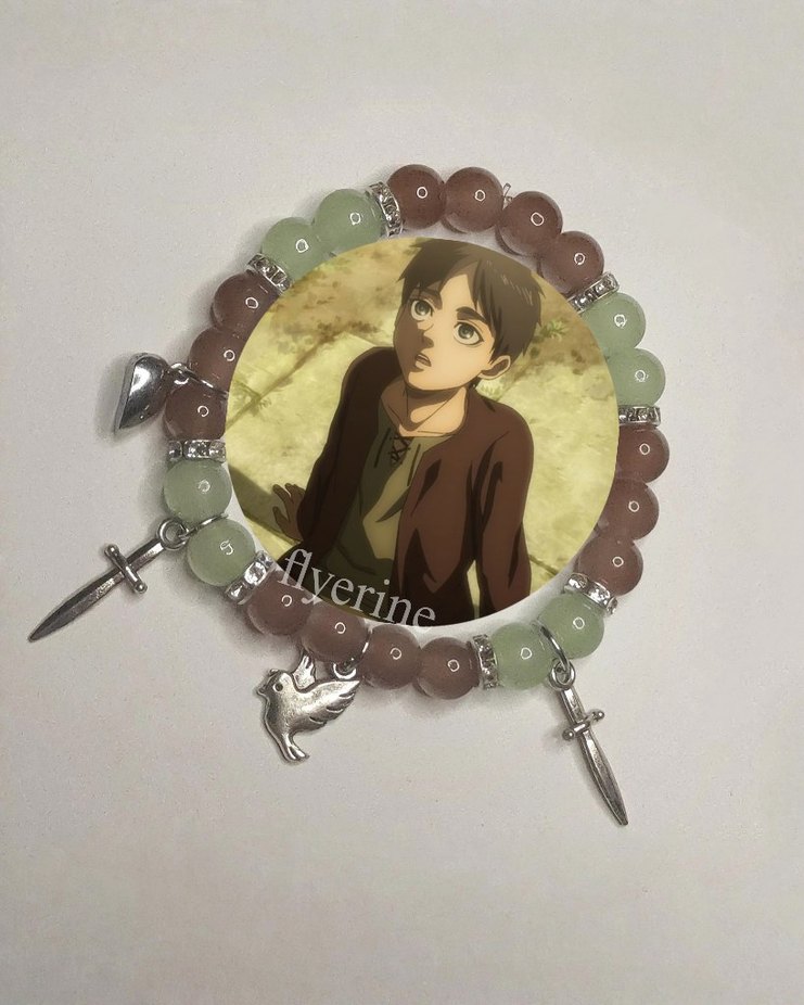 Eren Mikasa Çift Bilekliği Attack on Titan Anime Aot - Görsel 3