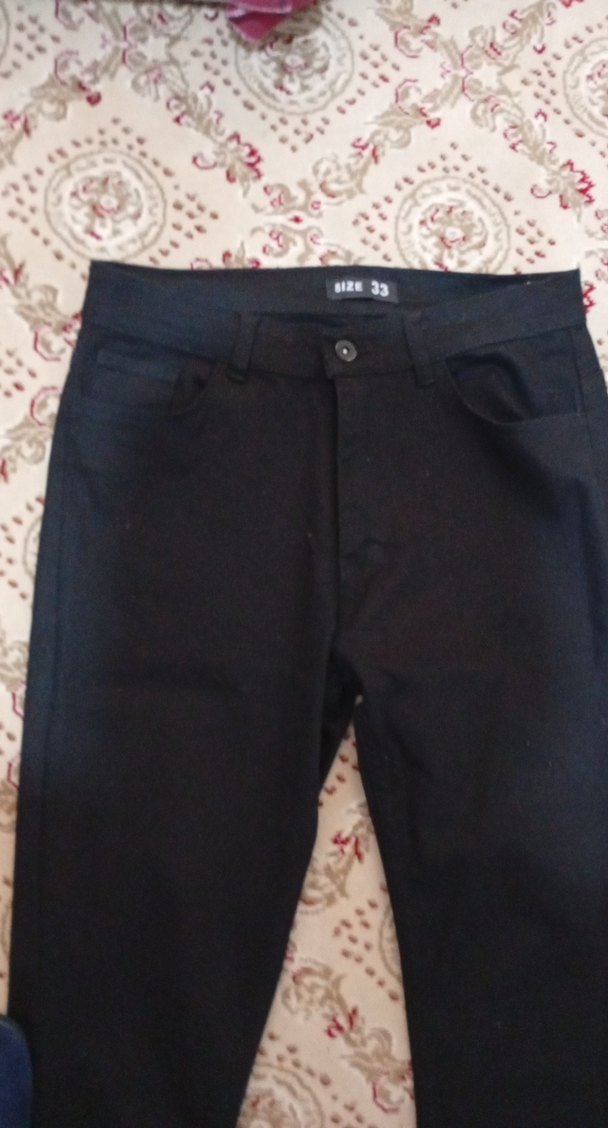 Siyah Regular Fit denim Kadın Pantolon - Görsel 2