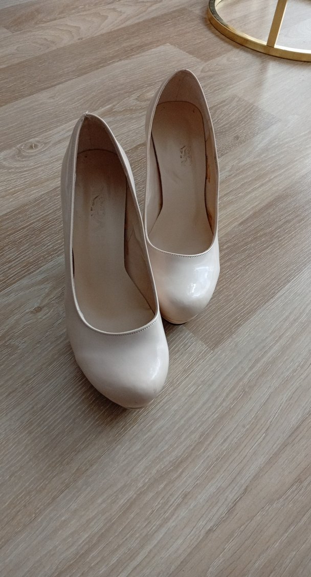 ten rengi Rugan Stiletto Topuklu Kadın Ayakkabı - Görsel 2