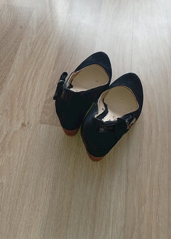Tokalı Siyah Dolgu Topuklu Kadın Ayakkabı - Görsel 2