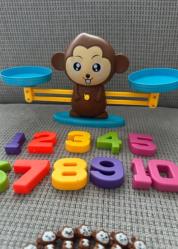 Maymunlu Sayı Terazisi Eğitici Oyuncak - Görsel 2