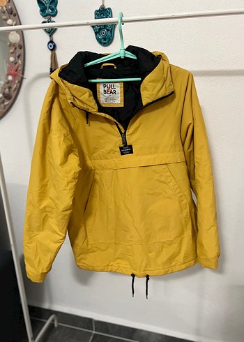 Pull and Bear Pull Bear Hardal Sarisi Kapusonlu Ceket
