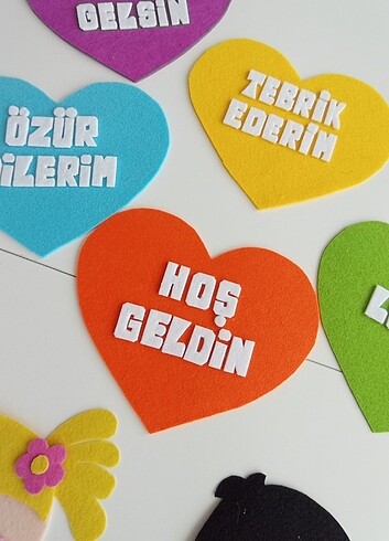  Beden Renk Nezaket ifadeleri panosu