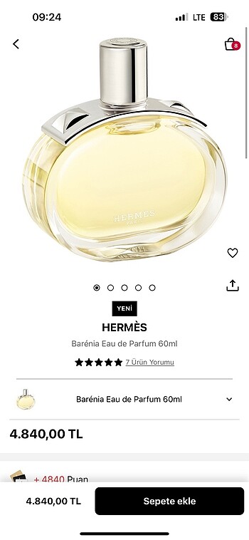Beden hermes barenia sephora parfüm