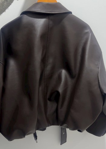 pull bear kahverengi trend ceket - Görsel 3