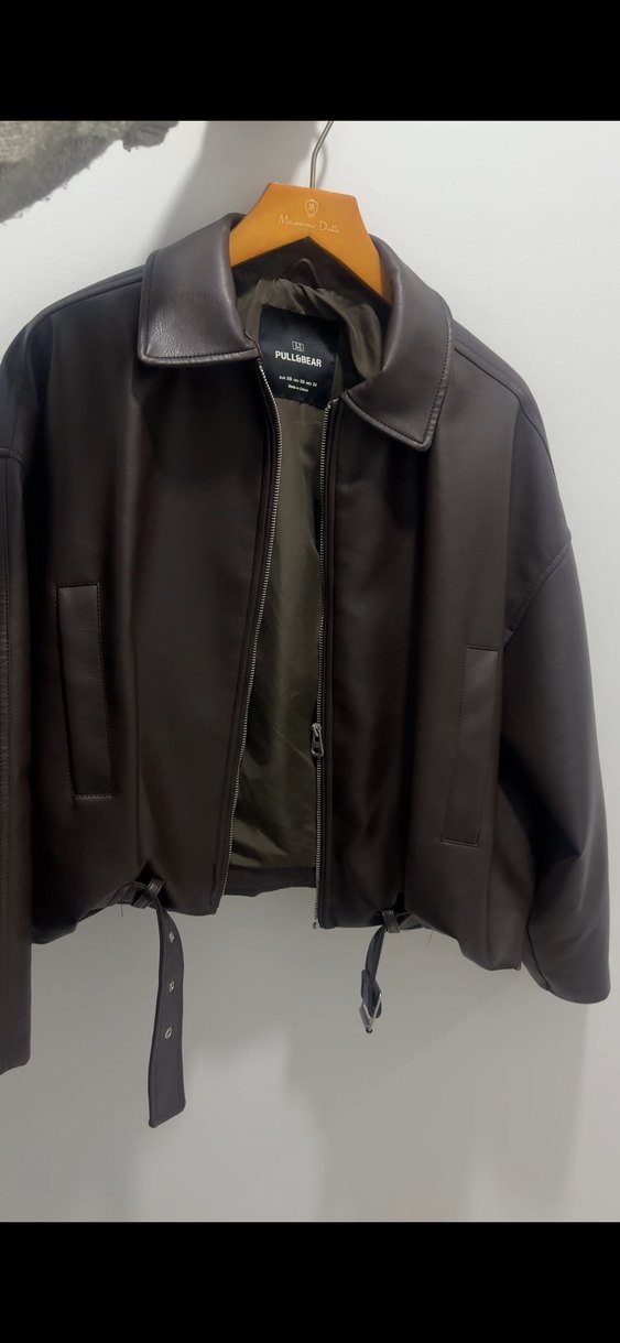 pull bear kahverengi trend ceket - Görsel 2