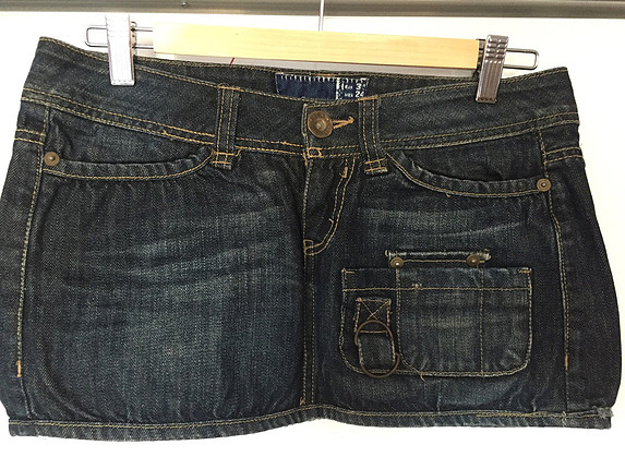 süper mini denim etek