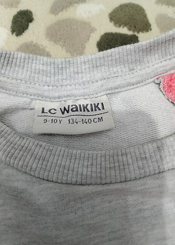 Kız Çocuk Gri Uzun Kollu Pamuk Tişört - Görsel 3