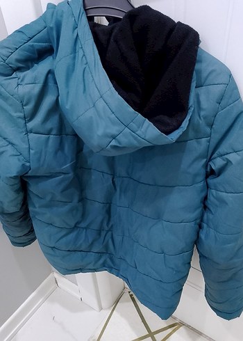 Erkek Çocuk Mavi Fermuarlı Street Wear Mont - Görsel 4